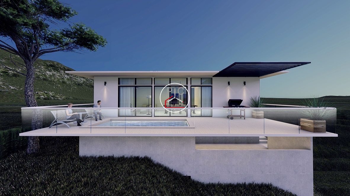 12 WEST NIGHT Grande Villa moderna in collina | Residenza contemporanea in costruzione a La Mulata